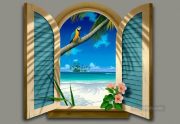 Magic 3D Painting - Window to Paradise magic 3D